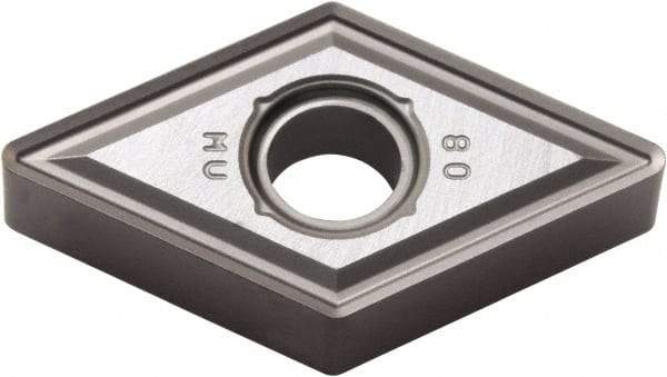 Kyocera - DNMG431 MU Grade PR015S Carbide Turning Insert - Megacoat Hard Finish, 55° Diamond, 1/2" Inscr Circle, 3/16" Thick, 1/64" Corner Radius - USA Tool & Supply