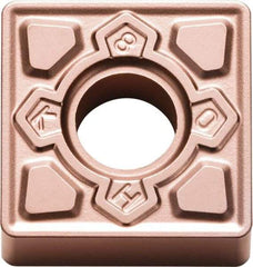 Kyocera - SNMG433 KH Grade CA320 Carbide Turning Insert - TiCN/Al2O3 Finish, 90° Square, 1/2" Inscr Circle, 3/16" Thick, 3/64" Corner Radius - USA Tool & Supply