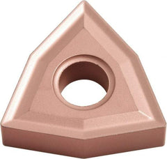 Kyocera - WNMG431 NONE Grade CA320 Carbide Turning Insert - TiCN/Al2O3 Finish, 80° Trigon, 1/2" Inscr Circle, 3/16" Thick, 1/64" Corner Radius - USA Tool & Supply