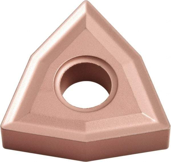 Kyocera - WNMG431 NONE Grade CA310 Carbide Turning Insert - TiCN/Al2O3 Finish, 80° Trigon, 1/2" Inscr Circle, 3/16" Thick, 1/64" Corner Radius - USA Tool & Supply