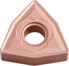 Kyocera - WNMG433 C Grade CA320 Carbide Turning Insert - TiCN/Al2O3 Finish, 80° Trigon, 1/2" Inscr Circle, 3/16" Thick, 3/64" Corner Radius - USA Tool & Supply