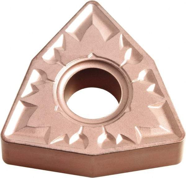 Kyocera - WNMG432 ZS Grade CA320 Carbide Turning Insert - TiCN/Al2O3 Finish, 80° Trigon, 1/2" Inscr Circle, 3/16" Thick, 1/32" Corner Radius - USA Tool & Supply