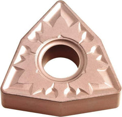 Kyocera - WNMG432 ZS Grade CA320 Carbide Turning Insert - TiCN/Al2O3 Finish, 80° Trigon, 1/2" Inscr Circle, 3/16" Thick, 1/32" Corner Radius - USA Tool & Supply