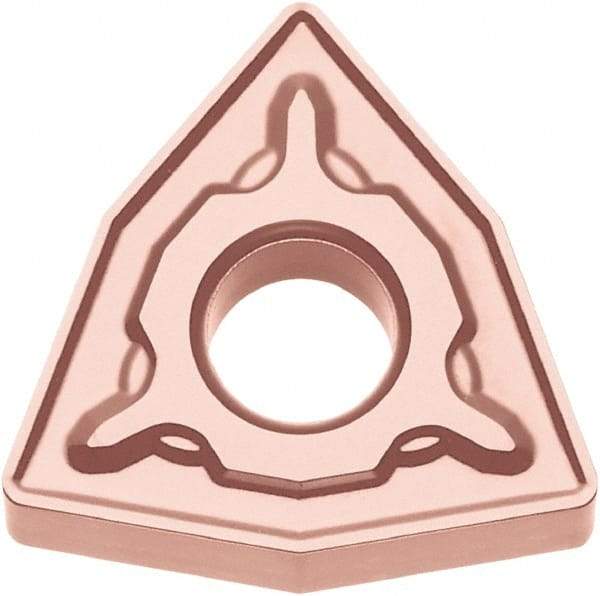 Kyocera - WNMG432 PH Grade CA320 Carbide Turning Insert - TiCN/Al2O3 Finish, 80° Trigon, 1/2" Inscr Circle, 3/16" Thick, 1/32" Corner Radius - USA Tool & Supply