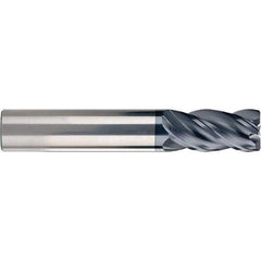 SGS - 1/2", 4 Flute, Single End, Solid Carbide, 0.03" Corner Radius End Mill - 5" OAL, 38° Helix, 1" LOC, Right Hand Cut - USA Tool & Supply