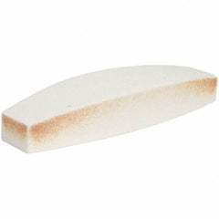 Norton - 9" Long x 2-1/2" Wide x 1-1/2" Thick, Aluminum Oxide Sharpening Stone - Boat Shaped, Medium Grade - USA Tool & Supply