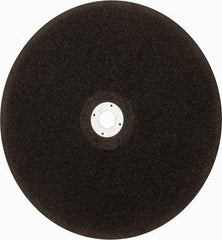Norton - 14" Aluminum Oxide Cutoff Wheel - 1/8" Thick, 1" Arbor - USA Tool & Supply