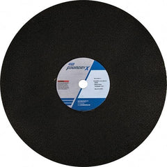 Norton - 20" Zirconia Alumina Cutoff Wheel - 5/32" Thick, 1" Arbor - USA Tool & Supply