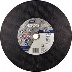 Norton - 14" Aluminum Oxide Cutoff Wheel - 7/64" Thick, 1" Arbor - USA Tool & Supply
