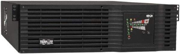 Tripp-Lite - 20 Amp, 3,000 VA, Tower & Rack Mount Online Backup Uninterruptible Power Supply - Backup 4 min with Full Load & 13.2 min with Half Load, 120 VAC Input & Output, 2,400 Watt Output, 1 Phases, 9 Outlets - USA Tool & Supply