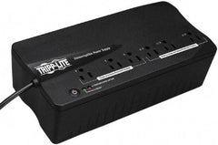 Tripp-Lite - 15 Amp, 350 VA, Flat Pack Mount Standby Backup Uninterruptible Power Supply - Backup 2-1/2 min with Full Load & 12 min with Half Load, 120 VAC Input & Output, 180 Watt Output, 1 Phases, 6 Outlets - USA Tool & Supply