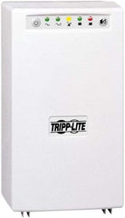 Tripp-Lite - 15 Amp, 1,200 VA, Tower Mount Line Interactive Backup Uninterruptible Power Supply - Backup 4 min with Full Load & 12 min with Half Load, 230 Volt Input & Output, 750 Watt Output, 1 Phases, 6 Outlets - USA Tool & Supply