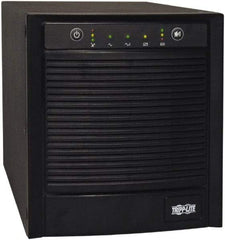 Tripp-Lite - 20 Amp, 3,000 VA, Tower Mount Line Interactive Backup Uninterruptible Power Supply - Backup 3-1/2 min with Full Load & 10 min with Half Load, 120 VAC Input & Output, 2,250 Watt Output, 1 Phases, 8 Outlets - USA Tool & Supply