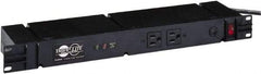 Tripp-Lite - 12 Outlets, 120 VAC15 Amps, 10' Cord, Power Outlet Strip - Floor, Keyhole Mount, 5-15 NEMA Configuration, 4" Strip - USA Tool & Supply