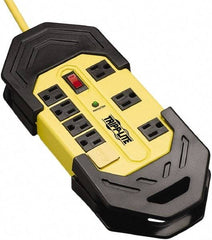 Tripp-Lite - 8 Outlets, 120 VAC15 Amps, 25' Cord, Power Outlet Strip - Floor, Keyhole Mount, 5-15 NEMA Configuration, 1.57" Strip - USA Tool & Supply