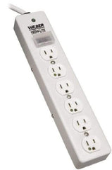 Tripp-Lite - 6 Outlets, 120 VAC15 Amps, 10' Cord, Power Outlet Strip - Floor, Keyhole Mount, 5-15 NEMA Configuration, 2-1/2" Strip - USA Tool & Supply