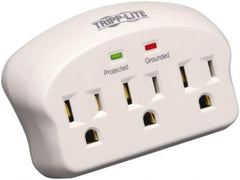 Tripp-Lite - 3 Outlets, 120 VAC15 Amps, Power Outlet Strip - Floor, Keyhole Mount, 5-15 NEMA Configuration, 2.1" Strip - USA Tool & Supply