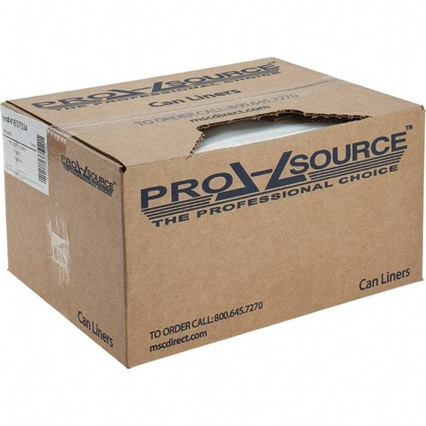 PRO-SOURCE - 24 Gal Capacity, Clear, Linear Low-Denstiy Polyethylene (LLDPE), Hazardous Waste Bag - 6 mil Thick x 18" Wide x 30" High, Roll - USA Tool & Supply