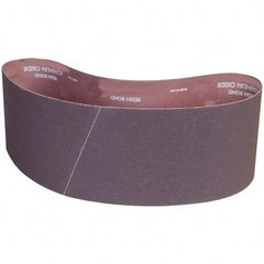 Norton - 6" Wide x 48" OAL, 100 Grit, Aluminum Oxide Abrasive Belt - Aluminum Oxide, Coated, X Weighted Cloth Backing - USA Tool & Supply