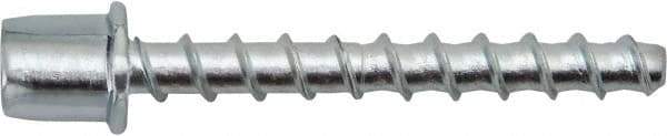 Powers Fasteners - 3/8" Zinc-Plated Steel Vertical (End Drilled) Mount Threaded Rod Anchor - 1/4" Diam x 2-1/2" Long, 4,270 Lb Ultimate Pullout, For Use with Concrete/Masonry - USA Tool & Supply