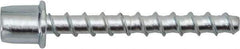 Powers Fasteners - 1/4" Zinc-Plated Steel Vertical (End Drilled) Mount Threaded Rod Anchor - 1/4" Diam x 1-5/8" Long, 3,265 Lb Ultimate Pullout, For Use with Concrete/Masonry - USA Tool & Supply