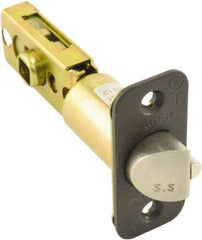Hager - 4" Long x 1" Wide x 2-1/4" High Dead Latch - Steel/Zinc, Oil Rubbed Bronze Finish - USA Tool & Supply