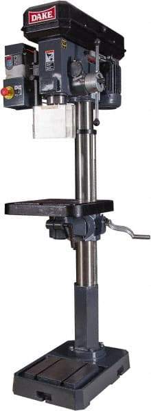 Dake - 18" Swing, Frequency Drill Press - Variable Speed, 1-1/2 hp, Single Phase - USA Tool & Supply