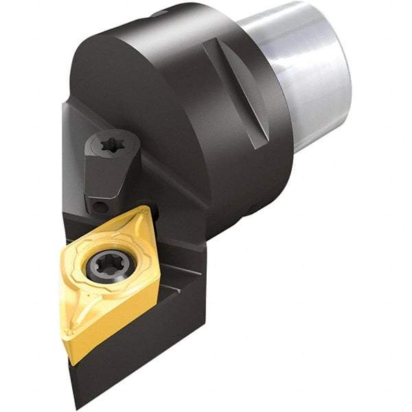 Iscar - Right Hand Cut, Size C4, Various Insert Compatiblity, External Modular Turning & Profiling Cutting Unit Head - 27mm Ctr to Cutting Edge, 50mm Head Length, Through Coolant, Series CAMFIX, Heliturn LD, JetHPLine - USA Tool & Supply
