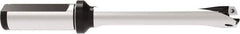 Allied Machine and Engineering - Series 16, 16 to 16.99mm Diam, 3/4" Diam Straight Shank with Flange, Straight Flute Spade Drill - 3-23/64" Max Depth, 6-11/16" OAL, Standard Length, Through Coolant - USA Tool & Supply
