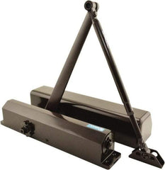 Stanley - Multi-Size Closer Manual Damper - Dark Bronze Finish, Non-Handed - USA Tool & Supply