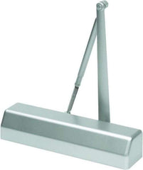 Stanley - Multi-Size Closer Manual Damper - Aluminum Finish, Non-Handed - USA Tool & Supply