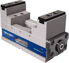 Samchully - 100mm Jaw Width, 195mm Max Jaw Opening, 100mm Throat Depth, Manual Precision Self Centering Vise - Steel, 11.22" OAL x 3-15/16" OAW x 6.2992" OAH - USA Tool & Supply