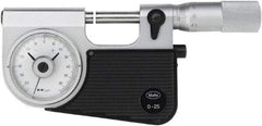 Mahr - 1 to 2" Range, 0.00005" Graduation, Mechanical Indicating Micrometer - Accurate to 0.00005" Carbide Measuring Face - USA Tool & Supply