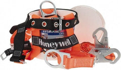 Miller - 310 Lb. Capacity, General Use Fall Protection Kit - Back D Ring, 6 Ft. Lanyard Long, Gold and Black - USA Tool & Supply