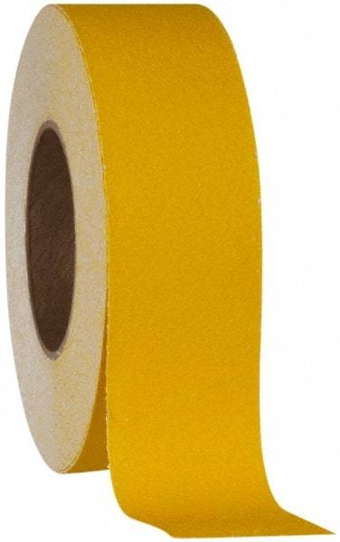 NMC - Yellow Solid Color Anti-Slip Vinyl Tape - 2" Wide x 60' Long x 0.02" Thick, General Traffic - USA Tool & Supply