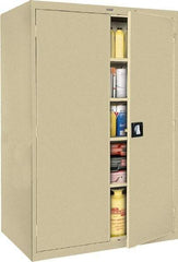 Sandusky Lee - 5 Shelf Locking Storage Cabinet - Steel, 46" Wide x 24" Deep x 72" High - USA Tool & Supply