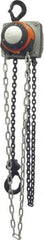 CM - 2,000 Lb Lifting Capacity, 15' Lift Height, Hand Hoist - Made from Chain, 49' Overhaul to Lift 1', 54 Lb Avg Pull to Lift Rated Load, 1 Chain - USA Tool & Supply