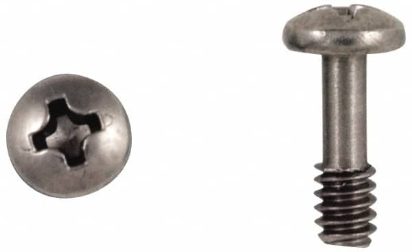 Made in USA - Phillips Drive #4-40 UNC 1" Length Under Head Captive Screw - USA Tool & Supply