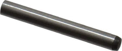 Made in USA - 2mm Diam x 16mm Pin Length 416 Stainless Steel Precision Dowel Pin - C 36-42 Hardness, 1 Beveled & 1 Rounded End - USA Tool & Supply