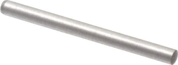 Made in USA - 2mm Diam x 24mm Pin Length 416 Stainless Steel Precision Dowel Pin - C 36-42 Hardness, 1 Beveled & 1 Rounded End - USA Tool & Supply