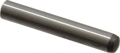 Made in USA - 2.5mm Diam x 16mm Pin Length 416 Stainless Steel Precision Dowel Pin - C 36-42 Hardness, 1 Beveled & 1 Rounded End - USA Tool & Supply