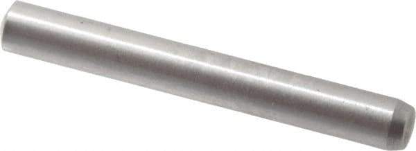 Made in USA - 2.5mm Diam x 20mm Pin Length 416 Stainless Steel Precision Dowel Pin - C 36-42 Hardness, 1 Beveled & 1 Rounded End - USA Tool & Supply