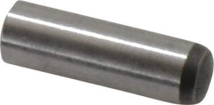 Made in USA - 6mm Diam x 20mm Pin Length 416 Stainless Steel Precision Dowel Pin - C 36-42 Hardness, 1 Beveled & 1 Rounded End - USA Tool & Supply