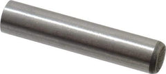 Made in USA - 6mm Diam x 30mm Pin Length 416 Stainless Steel Precision Dowel Pin - C 36-42 Hardness, 1 Beveled & 1 Rounded End - USA Tool & Supply