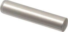 Made in USA - 8mm Diam x 40mm Pin Length 416 Stainless Steel Precision Dowel Pin - C 36-42 Hardness, 1 Beveled & 1 Rounded End - USA Tool & Supply