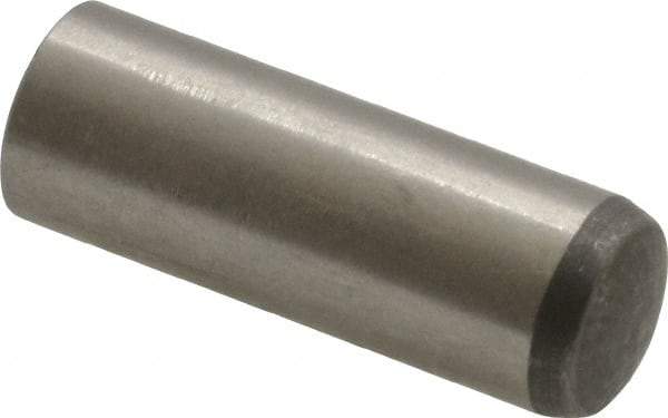 Made in USA - 10mm Diam x 30mm Pin Length 416 Stainless Steel Precision Dowel Pin - C 36-42 Hardness, 1 Beveled & 1 Rounded End - USA Tool & Supply