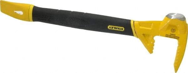 Stanley - 15" OAL Functional Utility Bar - 5" Tip Width, Forged Steel - USA Tool & Supply