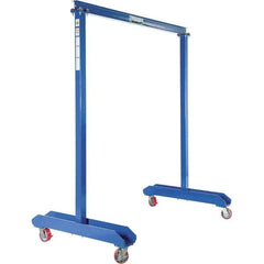 Vestil - 2,000 Lb Load Capacity, Steel Gantry Crane - 6' Span - USA Tool & Supply