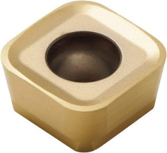 Seco - SCET120630 MD16 Grade F40M Carbide Milling Insert - TiAlN/TiN Finish, 1/4" Thick, 1/2" Inscribed Circle, 0.118" Corner Radius - USA Tool & Supply