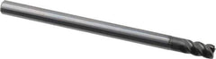 OSG - 6mm, 4 Flute, Single End, Solid Carbide, 0.5mm Corner Radius End Mill - 90mm OAL, 45° Helix, Right Hand Flute, 9mm LOC, Right Hand Cut, 18mm Extended Reach - USA Tool & Supply